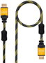 Nanocable Cable HDMI V2.0 4K 1,5 m Negro con recubrimiento de nylon